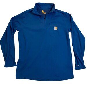 Carhartt Mens Activewear Top Medium Quarter-Zip Relaxed Fit Force Activewear